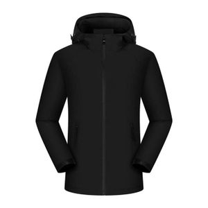 MANTEAU couleur Unisexe Noir taille XL Vestes de randonnée unisexes, coupe-vent imperméable, vêtements en polaire pou