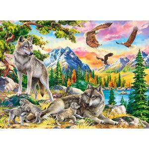 PUZZLE Puzzle 300 pièces - CASTORLAND - Famille de loups 