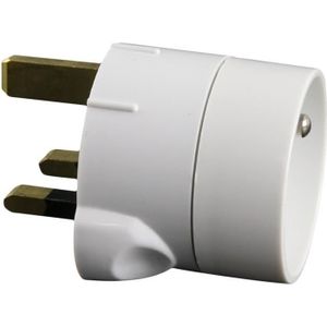 ADAPTATEUR DE VOYAGE Adaptateur France vers UK ZENITECH - Blanc