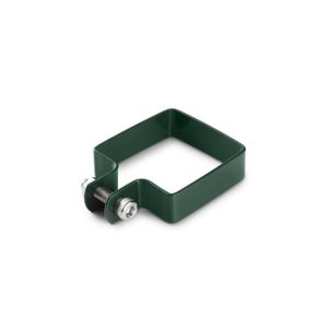 PORTAIL - PORTILLON Collier de fixation carré 80 x 80 mm pour portillon grillagé Vert