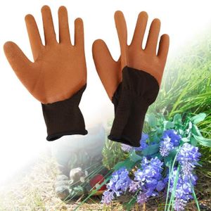 Gants de jardinage anti-épines pour hommes femmes, gants de travail en cuir  jaune, gants de jardinage complets