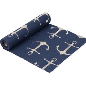 DELIBEST Rouleau de Tissu Organza pour Chemin de Table de Mariage Motif n/œuds Bleu Roi 26 m x 29 cm