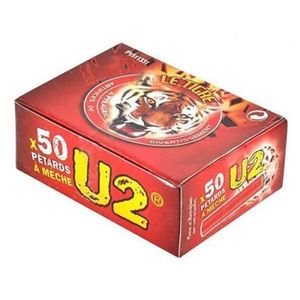 SERPENTIN U2 - PAQUET DE 50 PETARDS A MECHE LE TIGRE PYRAGRI