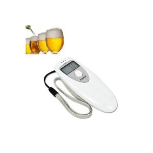  Mayybei Alcootest Ethylotest Électronique, Portable Testeur  d'alcool avec Écran LCD Numérique, Professionnel Semi-conducteur avec  Alarme et 20 Embouchures