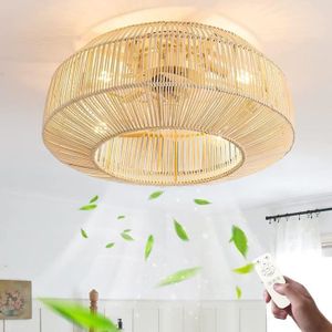 VENTILATEUR DE PLAFOND Rétro Ventilateurs De Plafond Avec Éclairage Et Té