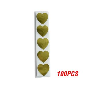 Argent 25 Coeurs Stickers-Auto-Adhésif étiquettes vinyles taille 65 mm chaque 