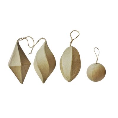 Formes De Noël En Papier Mâché X60 Graine Créative Marron