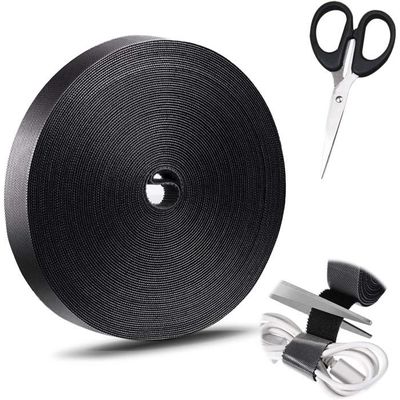 150PCS Attach Cable Velcro Réutilisables, 150 x 12 mm Sangle Velcro pour  Range Cable (Noir) 