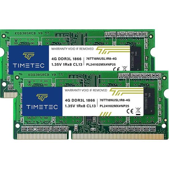 Barrette Mémoire OWC 8Go DDR3 1866 MHz PC3-14900 Pour PC Portable Et Mac