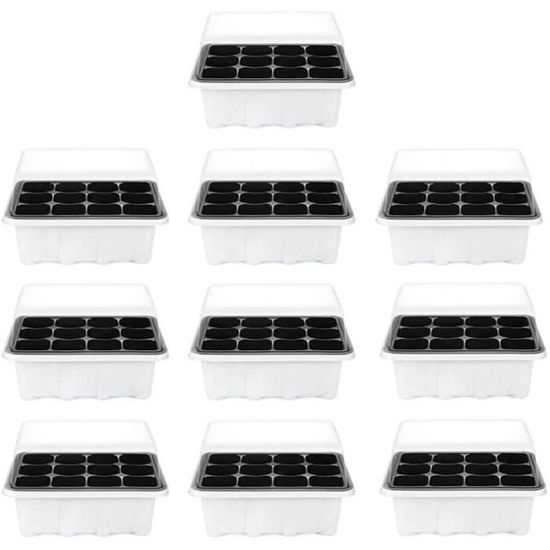 Plateaux De Semis 120 Cellules Réutilisables - Mini Serre D'intérieur, Bacs De Germination Pour Plantes, Légumes, Fleurs