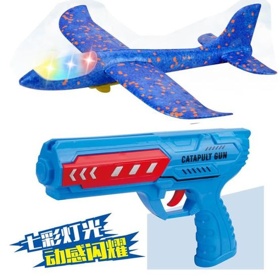 Tir en plein air enfants jouet de lanceur d'avion 3 en 1 jouet volant avion cata