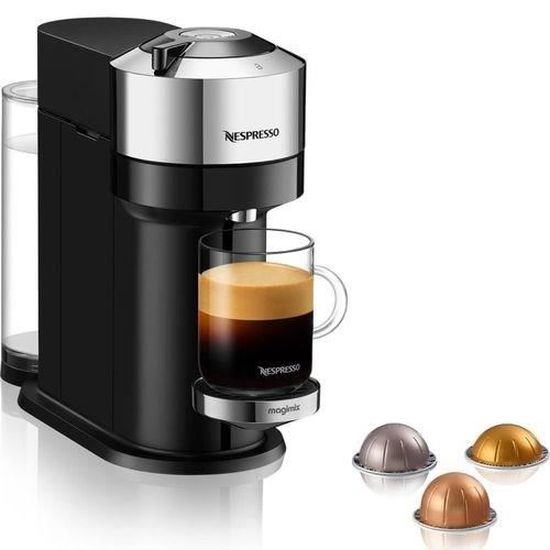 Cafetière à capsules Nespresso Vertuo Next Deluxe 11709 1500 W Pure Chrome