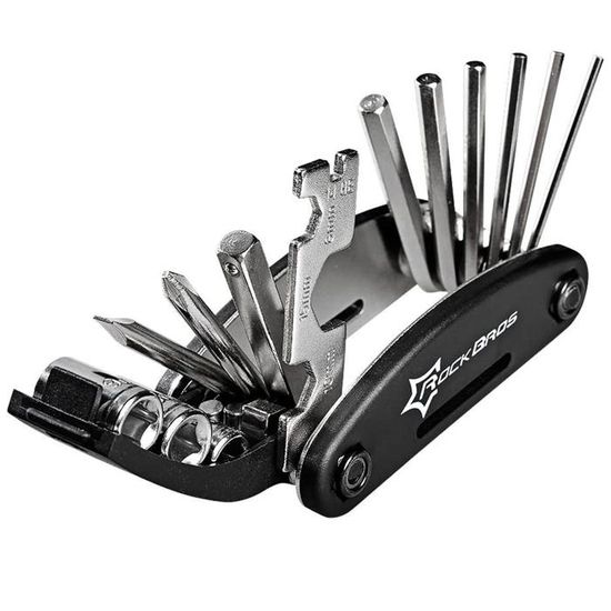 Multitool Vélo Rockbros 16 Fonctions – Outil De Réparation Compact GJ1601