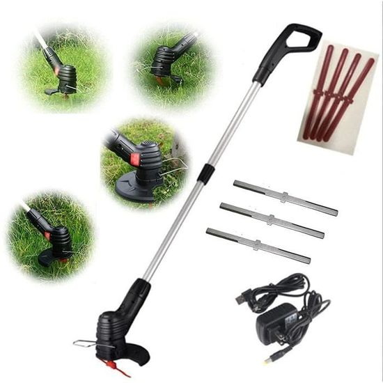 Lame Coupe Bordure, Shallyong Lot De 10 Lames De Rechange Pour Coupe Bordure Metal, Lame Tondeuse Gazon, Remplacement Des Lames De Strimmer D' Herbe