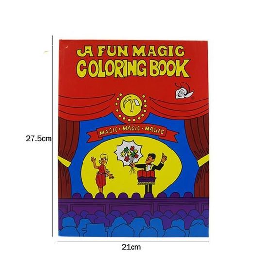 Livre de coloriage amusant pour enfant, livre de magie, gros plan