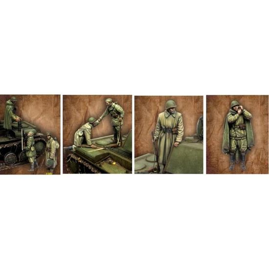 XINGCHANG 1/35 Figurine en résine Kits de modèle 2 Figurine Non assambrée Non Peinte 847