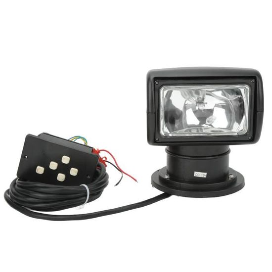 Projecteur Marin Télécommandé 12V 100W - Rotation 360° - Portée 800m - Pour Bateau, Yacht, Pêche
