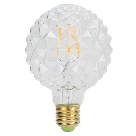 Duokon ampoule décorative Ampoule rétro G95 E27 Ampoule de lampe à filament vintage de forme unique 4W 220V 360lm Lumière chaude