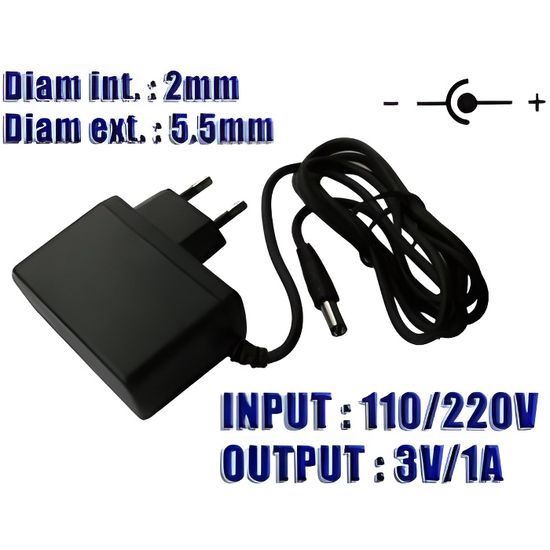 Alimentation Pour Disque Dur Externe KALEA-INFORMATIQUE Alimentation Secteur 220V Vers 24V DC 5A Avec Connecteur 2,5mm X 5,5mm (diamètres Interne /Externe Adaptateur Point Central