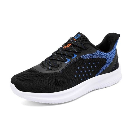 Baskets Sneakers Homme Noir-Bleu Pointure 39-48 Aéré Extérieur