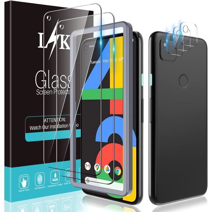 2 Protections D'écran En Verre Trempé Pour Google Pixel 4a 4G | Anti-rayures Et Résistance 9H - NOVAGO