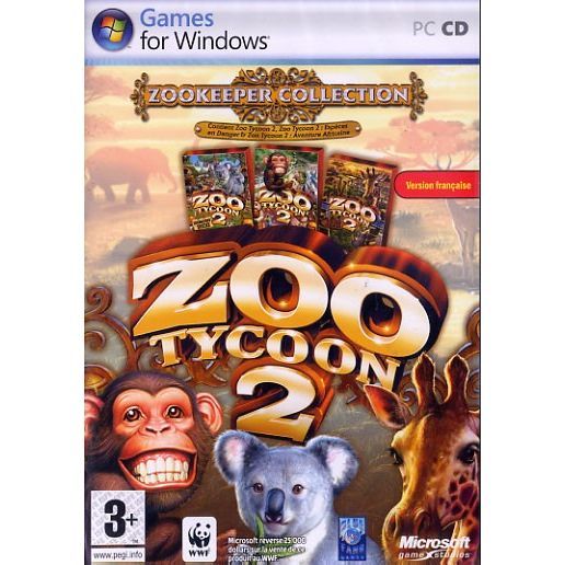 Zoo Tycoon 2 - L'Intégrale (Jeu + 4 Extensions) - PC Version FR - Avec Notice - Bon état