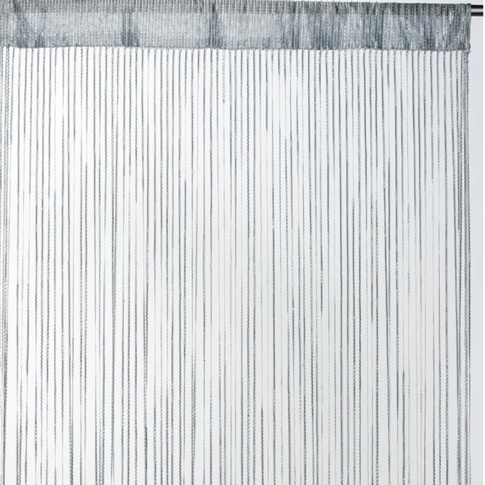 Rideau fils uni - Gris - 90cm x 2cm