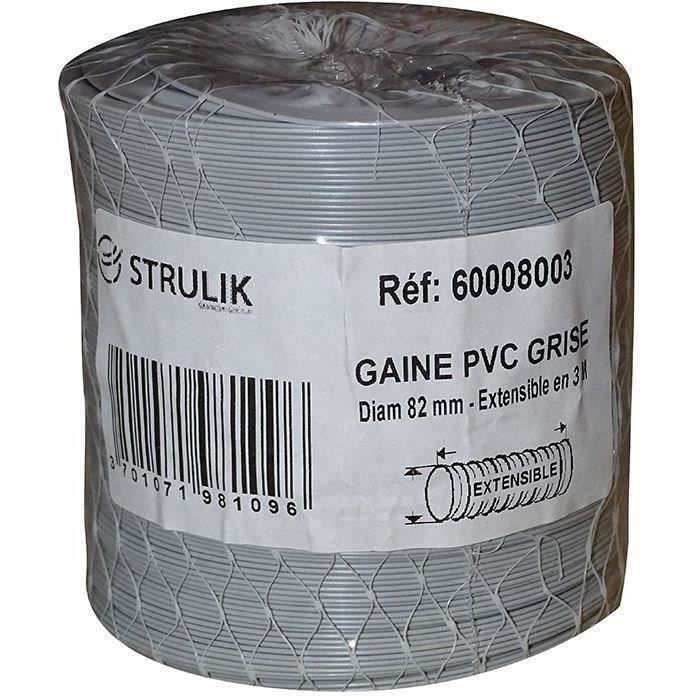 AUTOGYRE - Gaine souple PVC filet Ø80mm 3ml