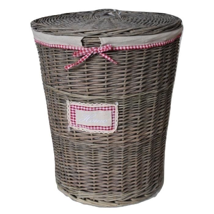 panier à linge en osier