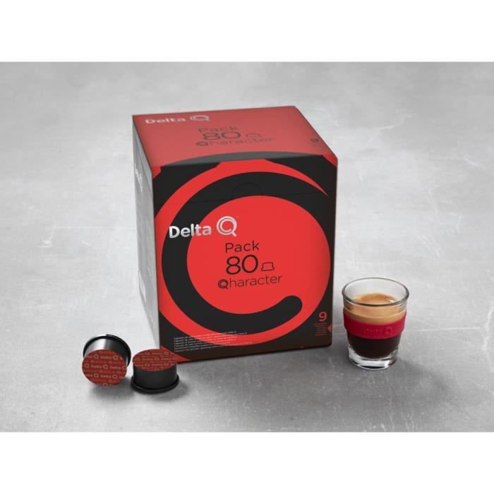 Pack 80 Capsules de café Qharacter n°9 - Compatible Machines Delta Q