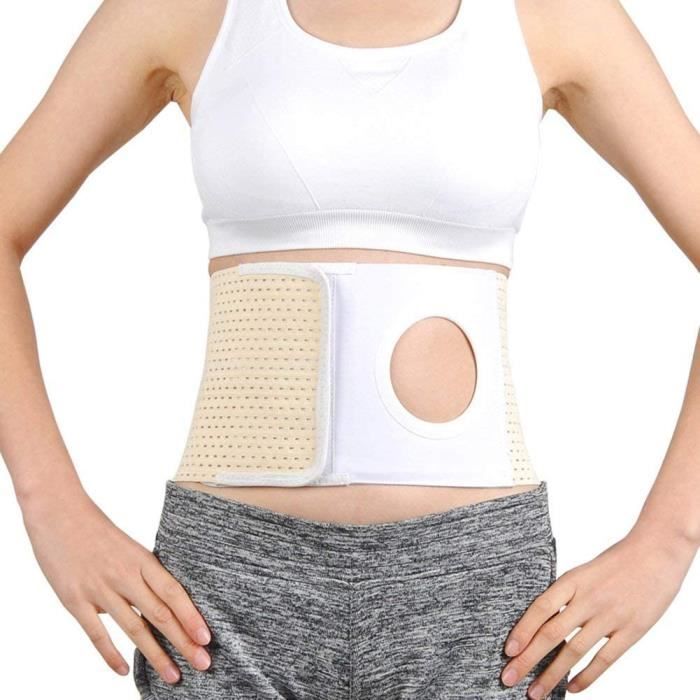 Ceinture de soutien pour la stomie, soutien du ventre élastique pour hernie, sac de colomie, ceinture abdominale avec ouv36