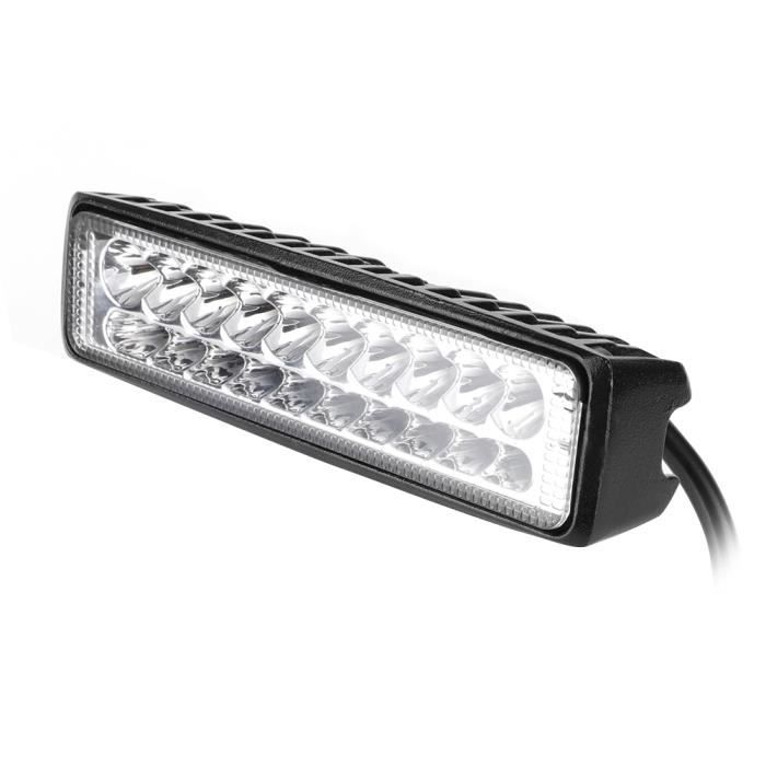 YOSOO Barre lumineuse LED Barre lumineuse de travail de moto de voiture de 60W 20 LED conduisant la double couleur de barre de phare