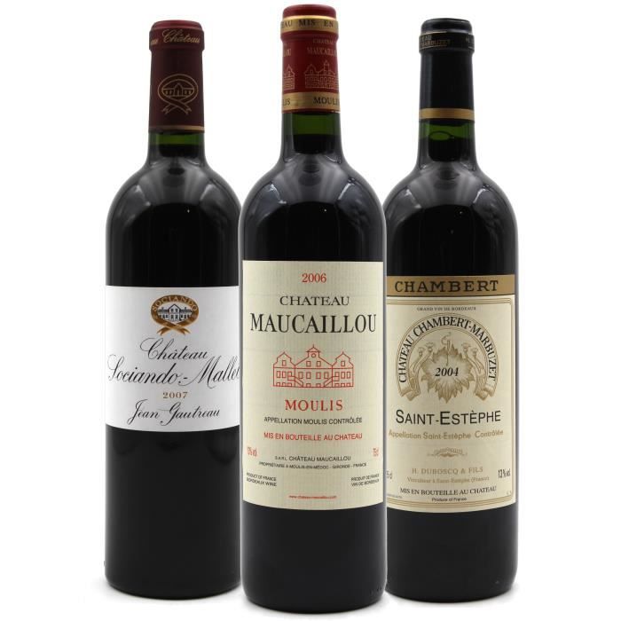 Trilogie de Grand Crus - 2004 - 2006 - 2007 - AOC - 75cl