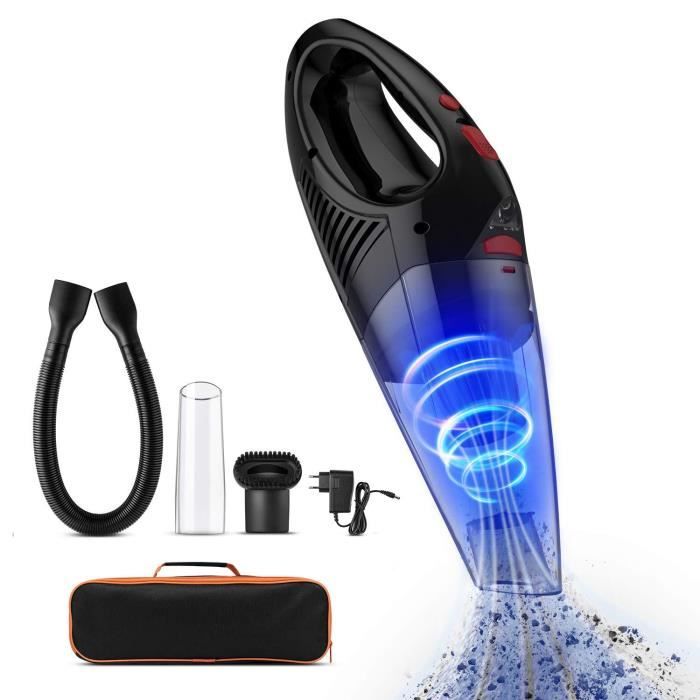 Aspirateur à Main Aspirateur Voiture Sans Fil Rechargeable 6000Pa 120W Portable Aspirateur