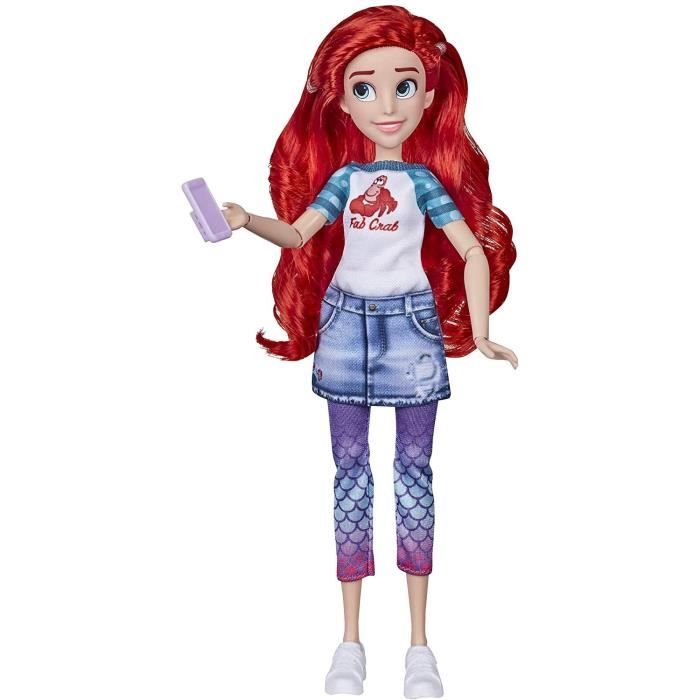 Disney Princesses - Poupee tendance Comfy Squad Ariel - 30 cm