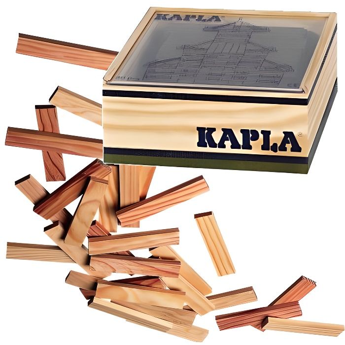 KAPLA Coffret Bois 40 Planchettes - Vert