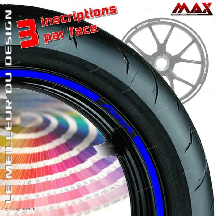 Liserets de Jantes Fazer - BLEU ROI - pour FZ FZS 600 1000 Stickers Adhésifs Autocollants liserés kit