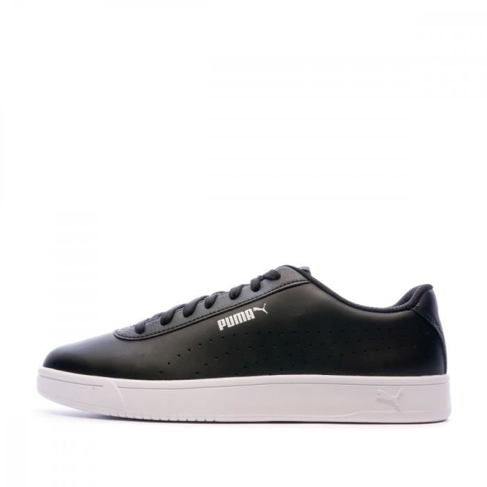 Baskets Noires Mixte Puma Court Pure