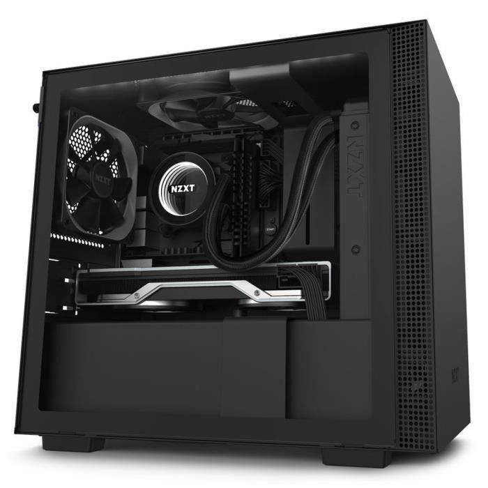 NZXT BOITIER PC H210i - Mini Tour - Noir mat - Verre trempé - Format Mini ITX (CA-H210i-B1)