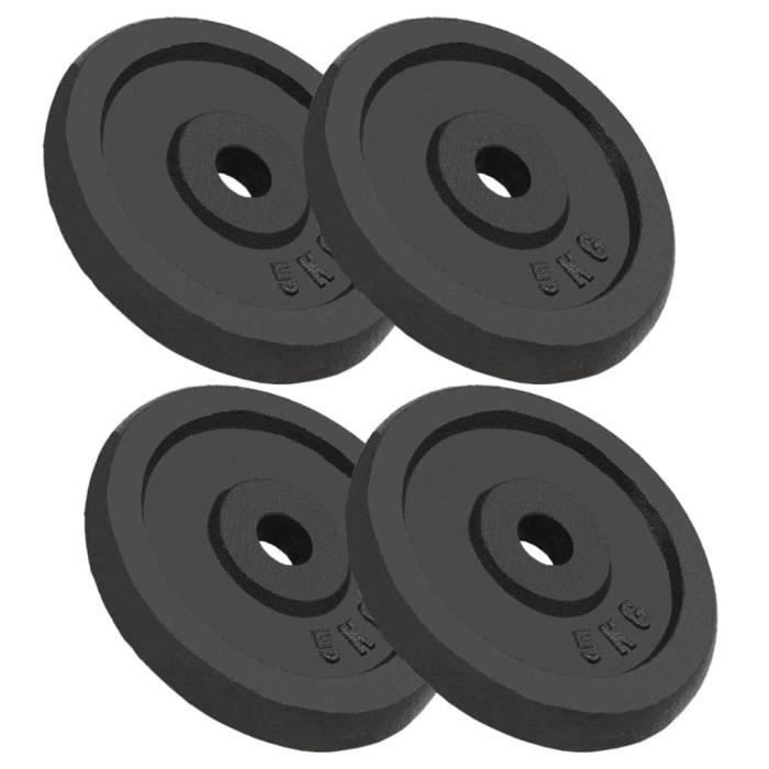 Plaque de poids 4 pcs 20 kg Fonte