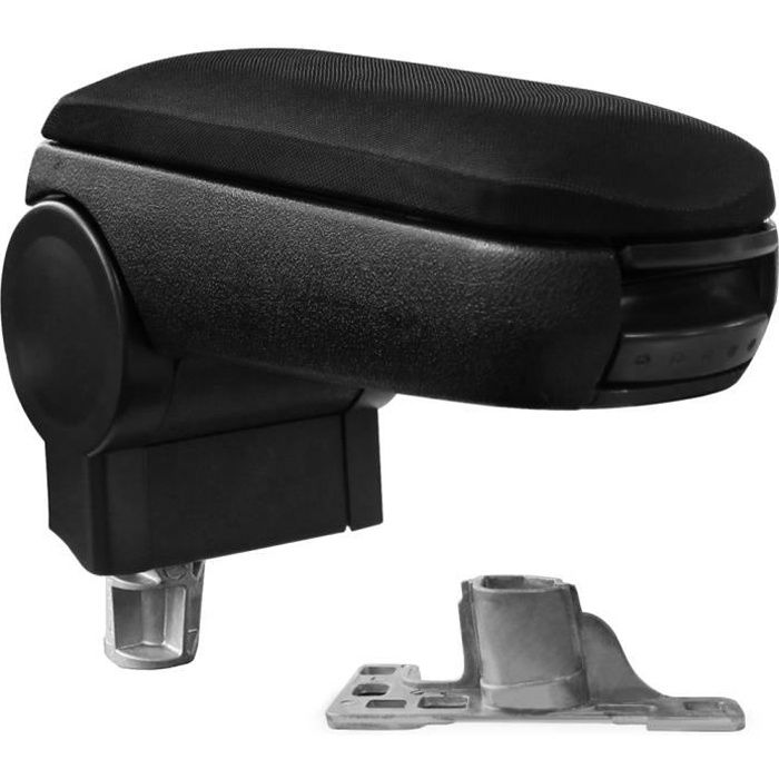 Accoudoir central pour AUDI A4 B5 - avec compartiment - rembourré - textile - noir