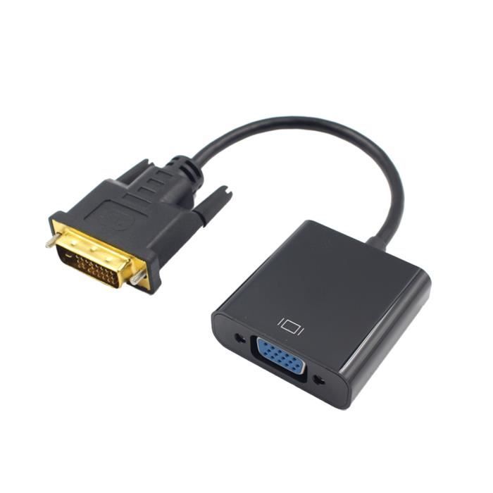 CABLE - CONNECTIQUE POUR PERIPHERIQUE 1x câble DVI-D mâle vers VGA