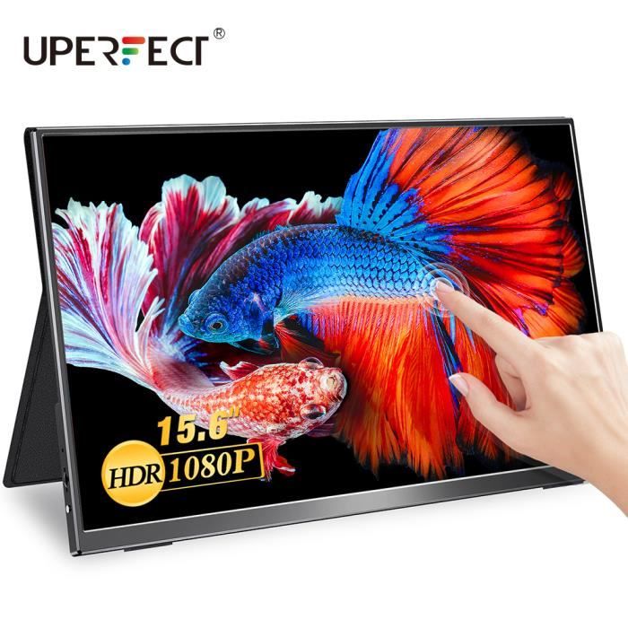 Moniteur Tactile PC 1080P Portable15.6Pouces Deuxième Affichage 60HZ Écran Externe Pour Ordinateur Portable 1.5lbs Léger et Mince
