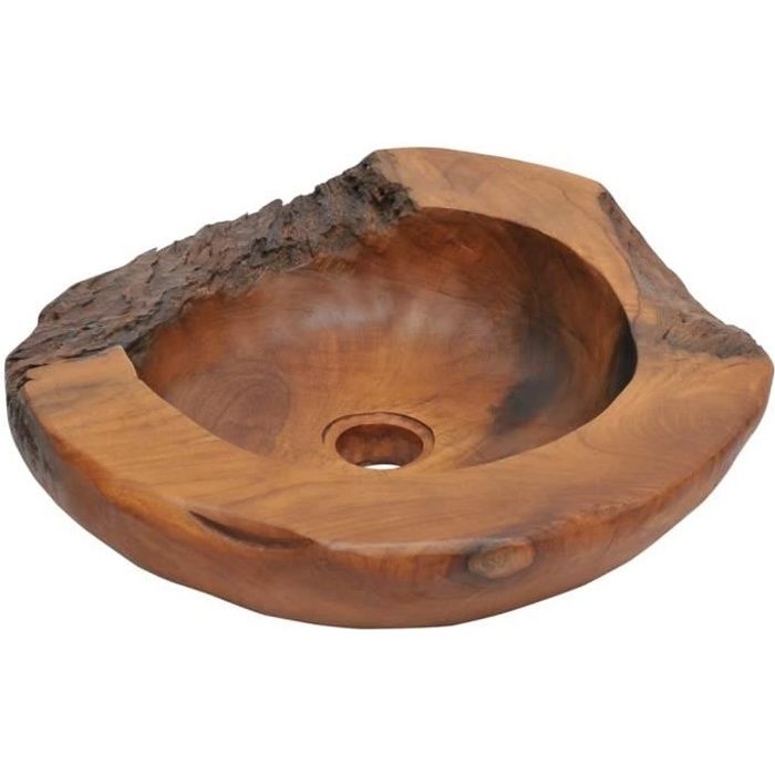 vidaXL Lavabo Teck massif 45 cm