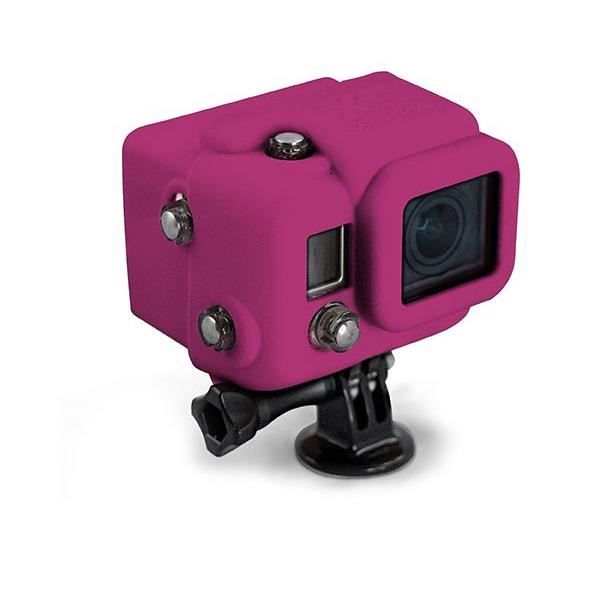 XSORIES Housse en silicone avec Capuche pour GoPro HD Hero3 - Magenta