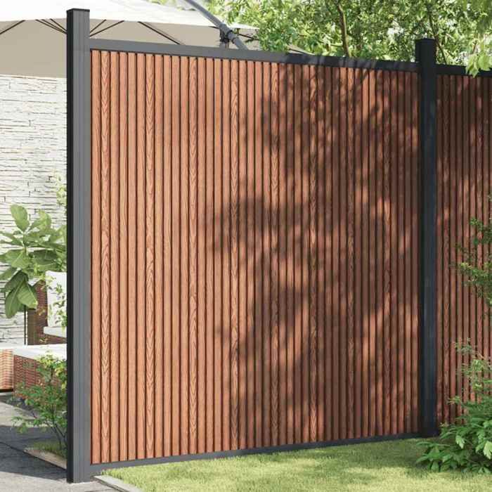 vidaXL Panneaux de Clôture Barrière de Protection Brise-vue Écran dIntimité de Terrasse Jardin Patio Extérieur Marron 4003982