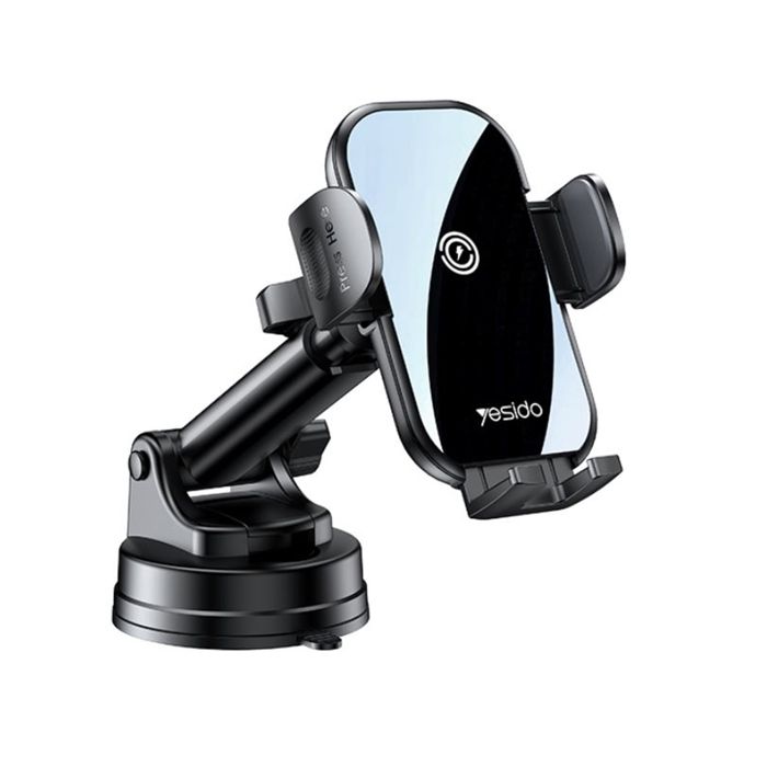 Support de voiture - YESIDO - C197 - Chargement sans fil 15 W - Universel - Noir