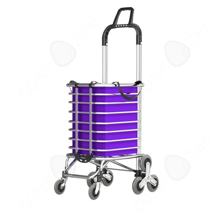 Chariot de courses 35L charge max 20kg avec sac amovible chariot