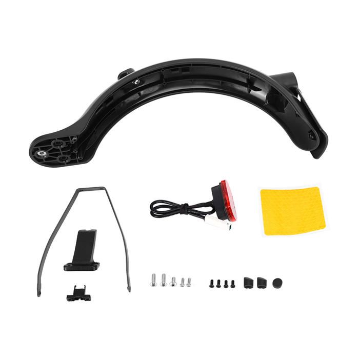 Kit De Rechange Garde-boue Arrière Pour Trottinette électrique Xiaomi M365 – Inclut Feu Arrière, Support Et Vis – Noir