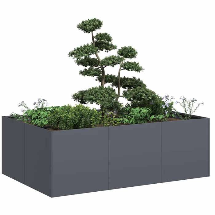 vidaXL Jardinière acier 120x80x40 cm - vue 3